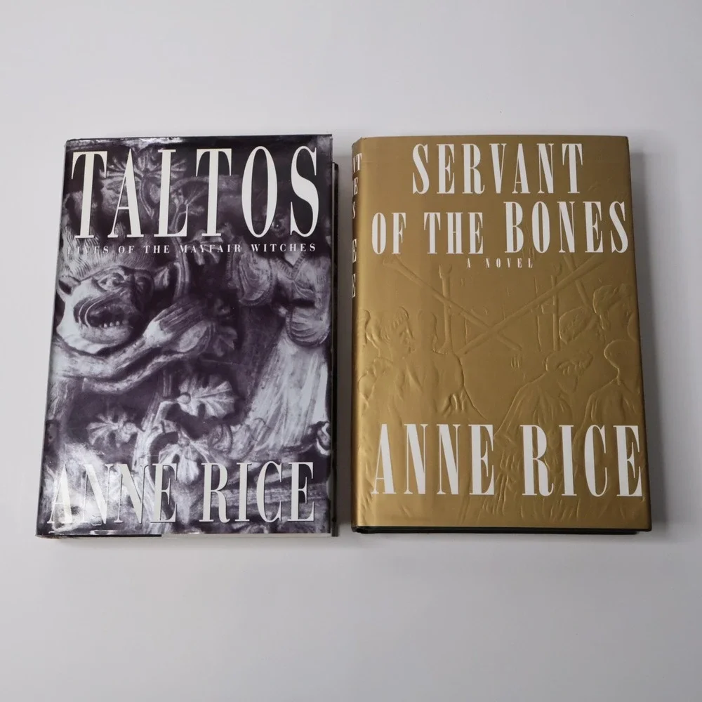 Anne Rice Taltos and Servant of the Bones Hardcover First Edition 2 Book Lot 90s